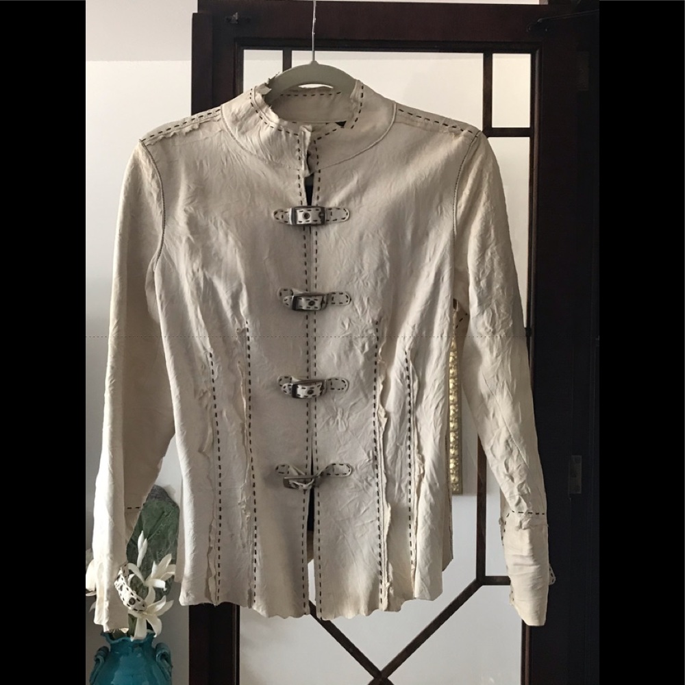 Custom made leather jacket